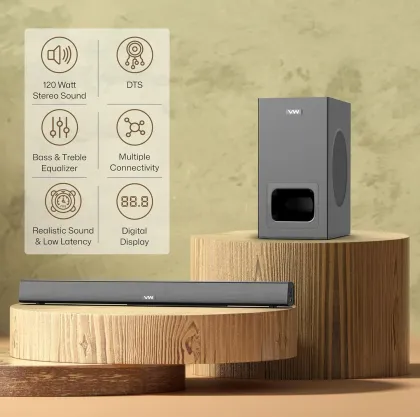 VW Sonic Bar 120W Bluetooth Soundbar