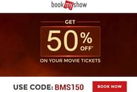 Get 50% OFF on Movie Ticket Booking | Minimum 2 Tickets