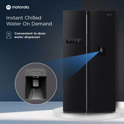 Motorola 584MS025MRBD 584 L Side by Side Refrigerator