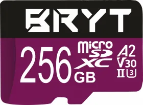 BRYT V30 256GB Micro SDXC UHS-II Memory Card