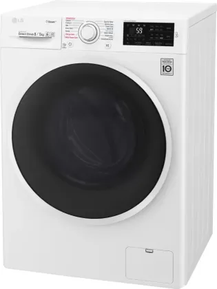 LG F4J6TGP0W 8/5 kg Fully Automatic Front Load Washer with Dryer