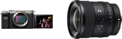 Sony a7c 24.2MP Mirrorless Camera with Sony E 20mm F/1.8 G Lens
