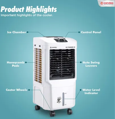 Candes Ice Thunder 40 L Personal Air Cooler
