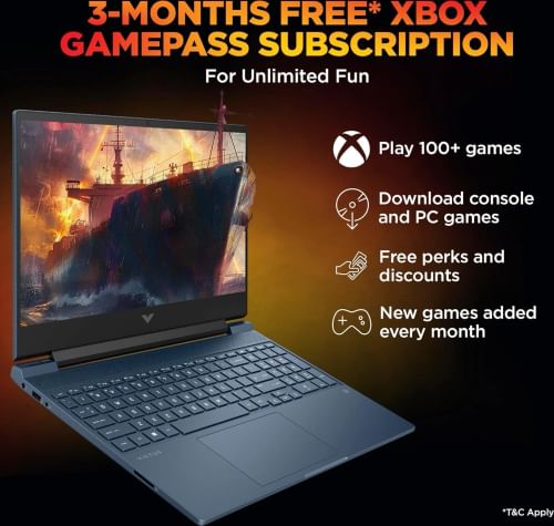 HP Victus 15-fa2077TX Gaming Laptop (13th Gen Core i7/ 16GB/ 512GB SSD/ Win11 Home/ 6GB RTX3050 Graph)
