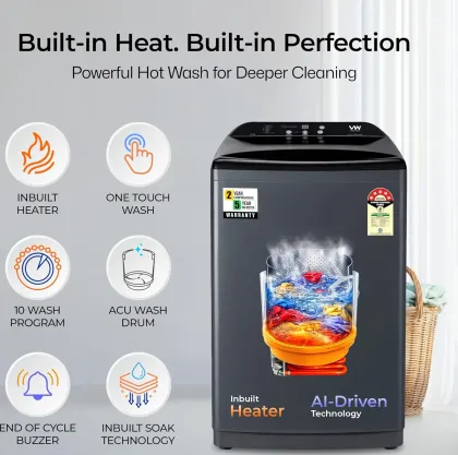 VW V10 HeatPro 10 Kg Fully Automatic Top Load Washing Machine
