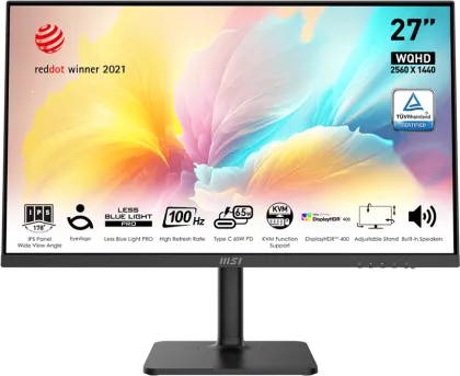 MSI Modern MD272QXP 27 inch Quad HD Monitor
