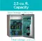 BLACK+DECKER BCRK25V 2.5 Cu Ft Single Door Mini Refrigerator