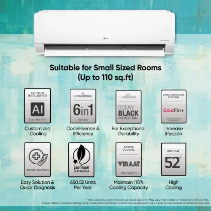LG TS-Q12CNXE1 1 Ton 3 Star 2024 Dual Inverter Split AC