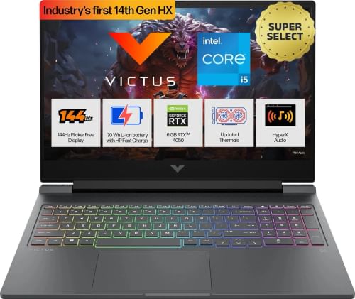 HP Victus 15-fa2382TX Gaming Laptop (14th Gen Core i5/ 24GB/ 512GB SSD/ Win11/ 6GB RTX4050)