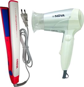 Nova Blazon NHD-2807 Dryer + NHS-882 Hair Straightener