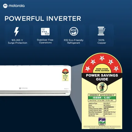 Motorola 155IPG26WMRS 1.5 Ton 5 Star 2026 Inverter Split AC