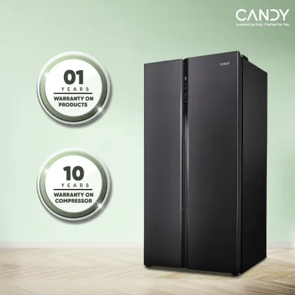 Candy CSS6600KS 602 L Side by Side Refrigerator