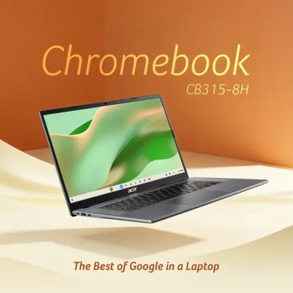Acer Chromebook CB315-8H 2026 Laptop (MediaTek Kompanio 540/ 4GB RAM/ 128GB eMMC /Chrome OS)