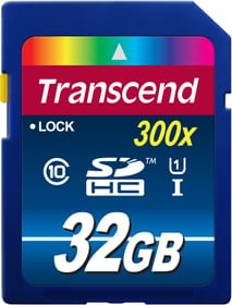 Transcend SDHC UHS-I 300X 32GB Class 10 Memory Card