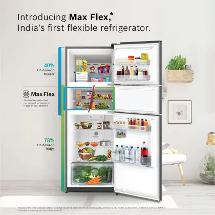 Bosch MaxFlex CMC33K03NI 302 L Triple Door Refrigerator