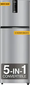 Whirlpool IF INV 355 Lunar Steel CONV-Y 308 L 3 Star Double Door Refrigerator