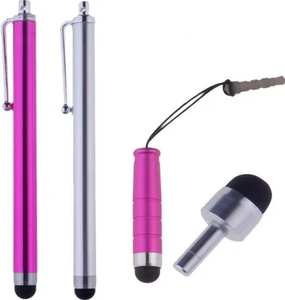 22 pcs iPad 3 Accessory Bundle / 360 Polka Dot Designer Leather Case /Grey TPU Case / Black Silicone Case / Earphones / 4 Pink and Silver Stylus pens! / Chargers for iPad 3 - ECO-FUSED Microfiber Cleaning Cloth Included - And MORE! Also compatible with iPad 2 (Polka dot)