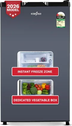 Kenstar 92BD1KS26F0.SG 92 L 1 Star Single Door Mini Refrigerator