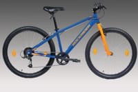ROCKRIDER ST 30 Unisex Trail & Urban Riding Cycle - Blue & Fluo Orange