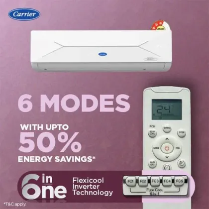 Carrier CAI24CE3R36F0 2 Ton 3 Star 2026 Inverter Split AC (XCEL EDGE Gxi)
