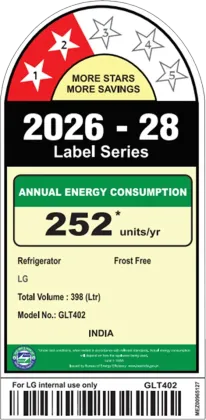 LG GLT4026SNBM 398 L 2 Star Double Door Refrigerator