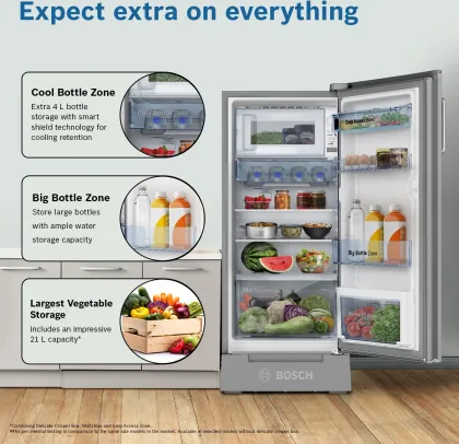 Bosch CST18S25PI 187 L 5 Star Single Door Refrigerator