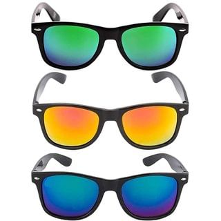 Ivy Vacker Blue Mirrored Wayfarer Sunglasses (Pack of 3) + Flat Rs. 40 OFF on Prepaid Orders