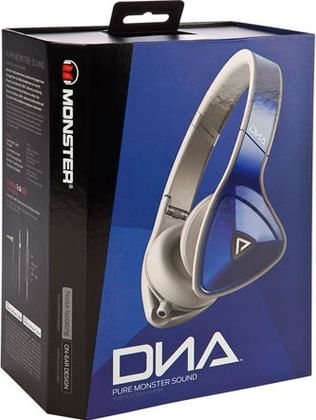 Monster MH DNA ON BK CA WW DNA On-the-ear Headset (Black with Satin Chrome)