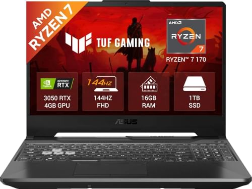 Asus TUF A15 FA506NCQ-HN009WS Gaming Laptop (AMD Ryzen 7 170/ 16GB / 1TB SSD/ Win11 Home / 4GB Graph)