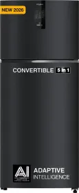 Whirlpool IF INV CNV 480 Gravity Black-Y 431 L 2 Star Double Door Refrigerator