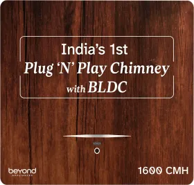 Beyond Appliances Cube BLDC Plug And Play 60cm Auto Clean Chimney