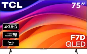 TCL F7D Series 75 inch Ultra HD 4K Smart QLED TV (75F7D)