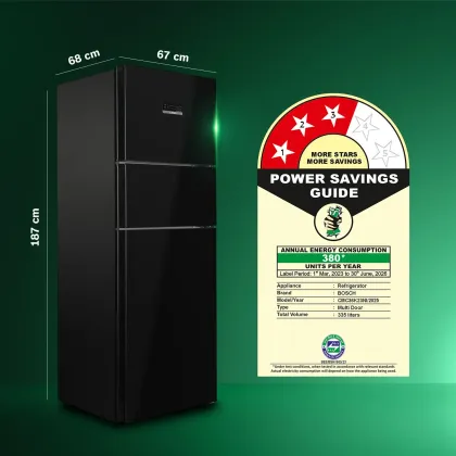Bosch CMC36K23NI 335 L 3 Star Triple Door Refrigerator