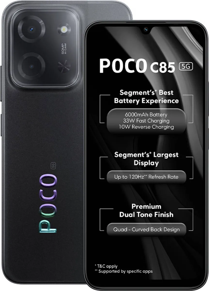 POCO C85 5G (8GB RAM + 128GB) - Price in India (Mar 2026), Specs ...