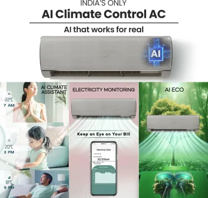 Haier Gravity Series HSU19G-MZAIM5BN-INV 1.6 Ton 5 Star 2025 Inverter Split AC
