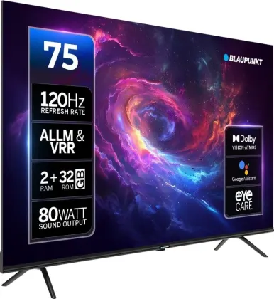 Blaupunkt SonicQ 75 inch Ultra HD 4K Smart QLED TV (75SQ0303)