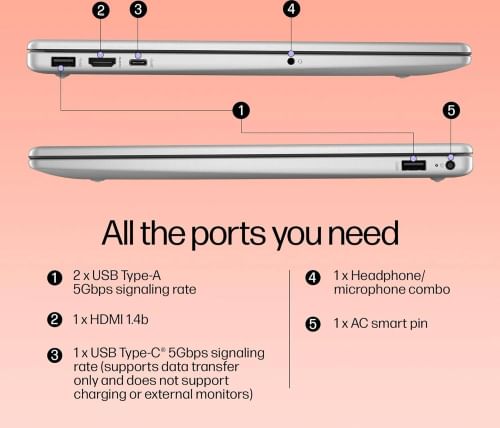 HP 240 G10 ‎‎BE5S0PT Laptop (13th Gen Core i5/ 16GB/ 1TB SSD/ Win 11)