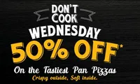 Get 50% OFF on Ordering Min. 2 Medium Pan Pizzas on Wednesday