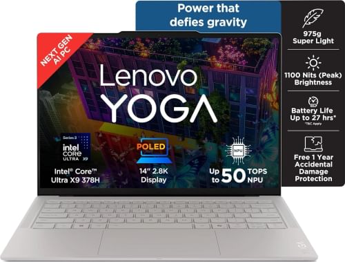 Lenovo Yoga Slim 7 Aura Edition 83QK00A4IN Laptop (Intel Evo Core Ultra X9 378H/ 32GB/ 1TB/ Win11)