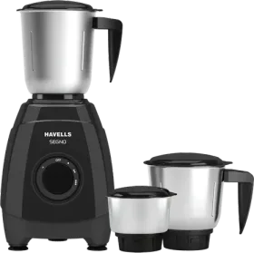 Havells Segno Plus 550W Mixer Grinder (3 Jars)