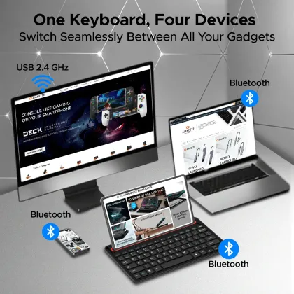 Amkette Optimus Pro 4 in 1 Wireless Keyboard - image 4