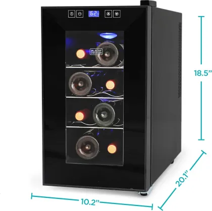 BLACK+DECKER BD60026 8 Bottle Wine Fridge