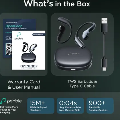 Pebble Open Loop True Wireless Earbuds