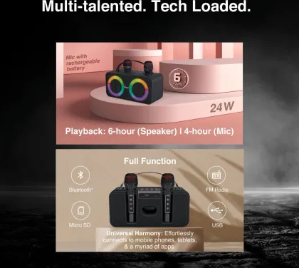 Fingers Karaoke 24W Bluetooth Speaker
