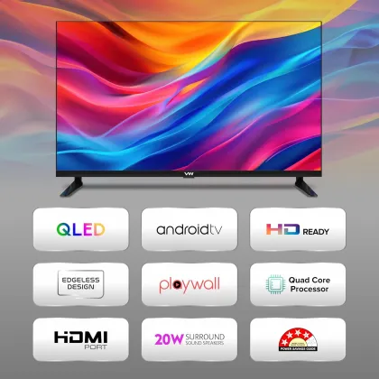 VW VW24SFL 24 inch HD Ready Smart QLED TV