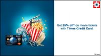Get 25% Discount on Purchase of Movie Tickets With Your HDFC Times Card