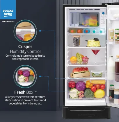 Voltas Beko RDC215A/W0DGRTM0B00GO 183 L 5 Star Single Door Refrigerator