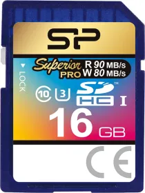 Silicon Power Superior Pro 16GB SDHC Class 10 UHS-3 Memory Card