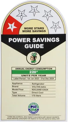 Voltas Beko RDC208E1/D0BSE0M0000GD 175 L 1 Star Single Door Refrigerator