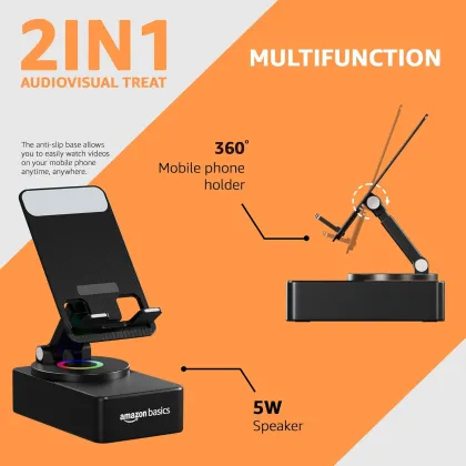 Amazon Basic ABC124 2 in 1 5W Bluetooth Speaker